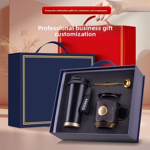 Set de Regalo Empresarial, Taza Hecha <span class=keywords><strong>a</strong></span> <span class=keywords><strong>Mano</strong></span> con Logotipo Personalizado Serigrafiado, <span class=keywords><strong>para</strong></span> Reuniones Anuales, <span class=keywords><strong>Regalos</strong></span> Promocionales, Dí<span class=keywords><strong>a</strong></span> <span class=keywords><strong>del</strong></span> <span class=keywords><strong>Padre</strong></span> y Acción de Gracias - Product Image 4