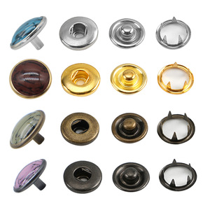 Boutons-pression en laiton Dong Sheng Turquoise 15 mm pour vêtements et manteaux - Product Image 5