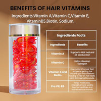 Capsules d'huile capillaire personnalisables – Vitamine capillaire en capsules riches en huile de macadamia marocaine et d'avocat – Essence de soin capillaire