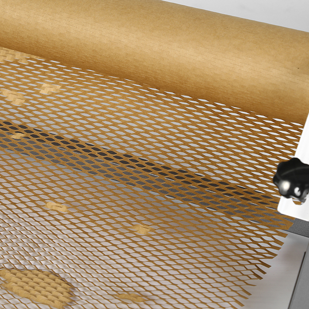 Machine de distribution d'emballage en nid d'abeille en papier expanseur Kraft