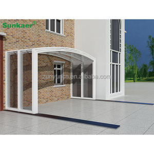Cubiertas de <span class=keywords><strong>terraza</strong></span> de lujo fuertes y estables, Gazebo, casa de <span class=keywords><strong>cristal</strong></span> impermeable para exteriores con tapa de aluminio para patio, recinto de Patio - Product Image 1