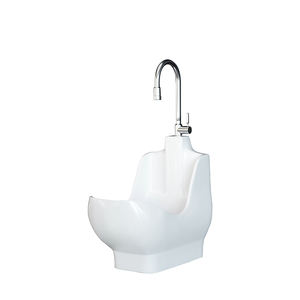 Moderna scuola domestica bagno automatico in plastica musulmana Wudu <span class=keywords><strong>lavapiedi</strong></span> con rubinetto a foro singolo montare facile pulizia lavabo di preghiera - Product Image 6