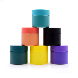 Nhà Máy 1 <span class=keywords><strong>oz</strong></span> -18oz 1G, 3.5G, 7g, 14g Lọ hoa thủy tinh thẳng mặt Jar childproof container với màu đen CR có nắp đậy - Product Image 6