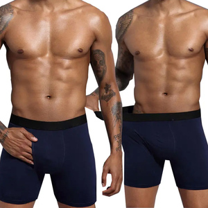 Hochwertige Herren Classic Stretch Slips aus massiver Baumwolle Boxershorts Open Fly Pouch Herren unterwäsche - Product Image 3