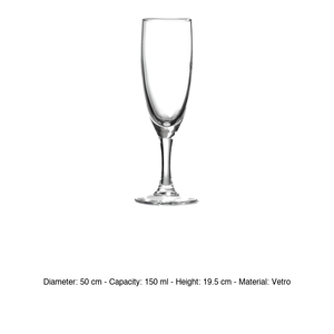 Flut Princesa Verre Trempé 16 cl Arcoroc H 19,5 cm Ø 5 cm - Product Image 3