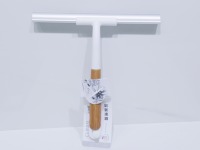 Accessoires de nettoyage ménager : Raclette à long manche avec essuie-glace en plastique PP pour vitres