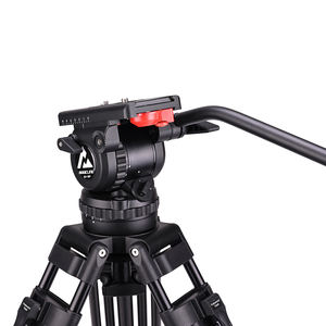 MagicLine V12P MLS100 Fluid Head & Kit trépied vidéo en aluminium pour caméras ENG Broadcast Camcorders - Product Image 4