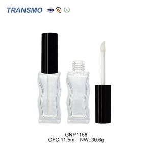 Tubes de gloss à lèvres uniques de 10 ml, logo personnalisé, tube de gloss à lèvres en verre de 10 ml, tubes de gloss à lèvres ondulés en verre vides de 10 ml - Product Image 1