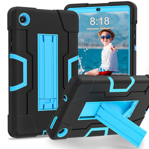 Custodia Ibrida Antiurto in Silicone con Cavalletto Integrato per Tablet <span class=keywords><strong>Lenovo</strong></span> <span class=keywords><strong>Tab</strong></span> M8 8" 4a Gen 2023 TB 300FU - <span class=keywords><strong>Cover</strong></span> Colorata - Product Image 1