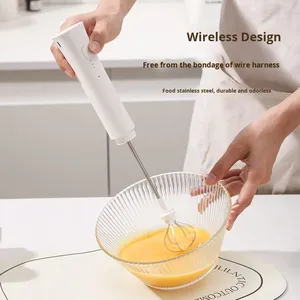 مزبد حليب كهربائي خالي من اليدين عصا تقليب معدنية للقهوة والحليب جهاز تقليب يدوي من الفولاذ المقاوم للصدأ للمنزل - Product Image 5