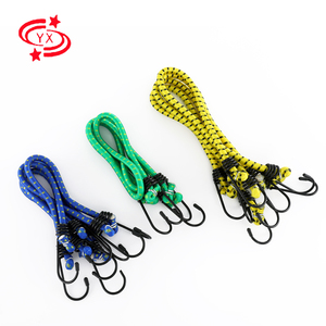 Cordon élastique réglable en corde à bagages en 8mm 10mm 12mm tailles avec crochet en latex caoutchouc polyester pour arrimage - Product Image 2
