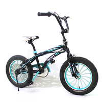 Vélo BMX Hypod avec logo personnalisé, cadre en acier de 14 pouces, jantes en alliage d'aluminium, pour garçons, avec freins à disque et cadre à suspension souple