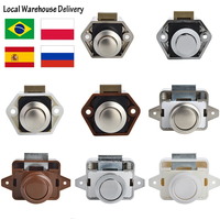 Serrure à bouton moderne en zinc pour camping-car, caravane, bateau, camping-car, meuble, tiroir, porte, quincaillerie durable