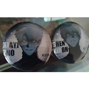 2 टुकड़े एनीमे प्यार डीप स्पेस मेटल ब्रोच 58 मिमी चिंतनपिनों फैशन गहने सामान जेवियर कैलेंडर - Product Image 2