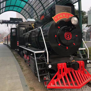 Vintage Steam Locomotive Metal Model Outdoor Park Decoration <b>Large</b> Size - Product Image 1