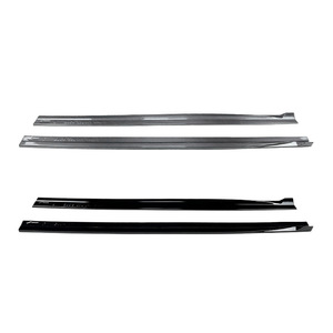 สเกิร์ตข้าง Amp-Z สำหรับ Mercedes-Benz A-Class Cla-Class W177 C118 สีดำด้านลายคาร์บอนไฟเบอร์ - Product Image 2