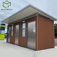 Maison magique conteneur économique, salle de bain mobile, douche de toilette portable