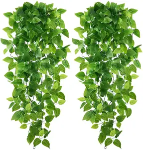 2023 plantes artificielles suspendues 3,6 pieds <span class=keywords><strong>lierre</strong></span> vigne pour mur maison chambre jardin mariage guirlande décoration extérieure - Product Image 1