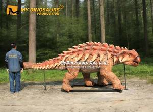 Sculpture de dinosaure grandeur nature en fibre de verre Ankylosaurus pour parc d'attractions My Dino - Product Image 6