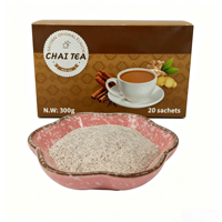 Thé Masala Chai Premium en Poudre Instantanée, Thé au Lait Épicé Crémeux, Sachet, Emballage Personnalisé pour Marque