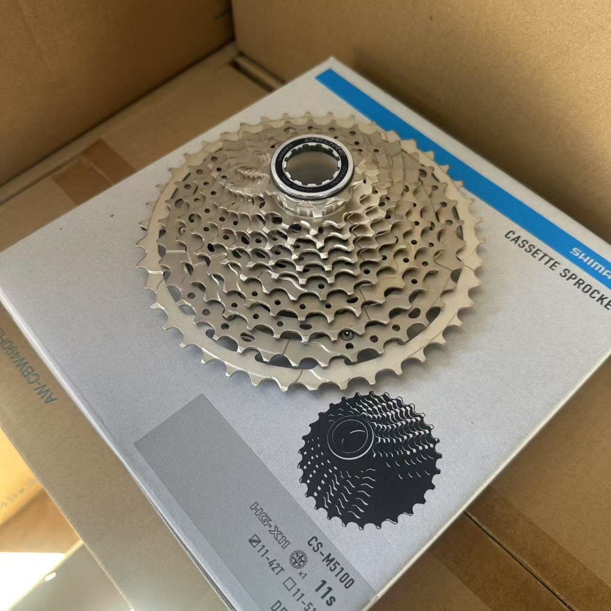 Deore CS-M5100 11-Speedカセットスプロケット、11-42T、マウンテン