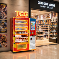 Distributeur automatique SUNHOPE pour packs de cartes TCG, figurines d'anime et petits jouets avec options de paiement par carte et espèces