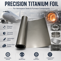 Feuille de titane GR1 haute température ASTM B265 pour brasage sous vide, plaquettes de calage, joints aérospatiaux, composants de four, OEM