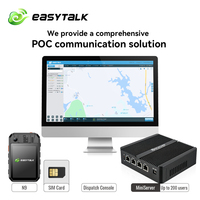 Easytalk P6 Global 4G Caméra corporelle à écran tactile Radio bidirectionnelle Alarme vidéo SOS Android 12 2G/16G 64 Go Mémoire intégrée