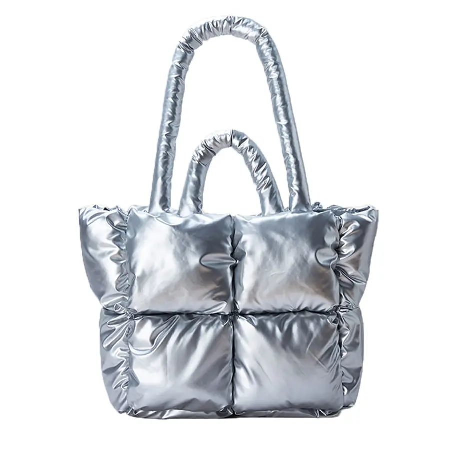 Puffer Bag Custom Tote Handbags Silver Large Pillow Bag Designer Brand Leather Purse Handbag Cheap Wholesale