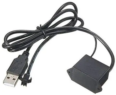 محول USB EL بجهد 5 فولت/مشغل/وحدة تحكم لسلك el