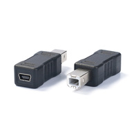 Mini USB enchufe hembra de 5 pines garantía de por vida chaqueta de PVC trenza 2A adaptador de Cable de montaje en Panel Cámara ordenador Mini 5 P enchufe macho