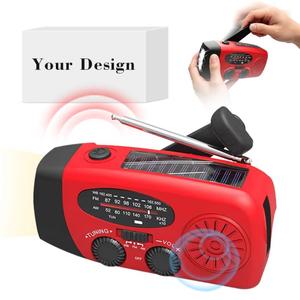0728 Professional Compact Size Emergency Radio <b>Usb</b> a Output Solar Power Display Function Hand Crank for Home - Product Image 3