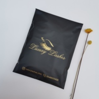 Sac de livraison de luxe écologique noir avec logo imprimé, en polyester, haute qualité, avec votre propre logo personnalisé, pour la livraison