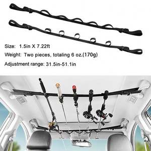 <span class=keywords><strong>Support</strong></span> de fixation réglable pour cannes à pêche Baiyuheng, pour toit de voiture, avec sangle de transport, noir, accessoires de protection portables - Product Image 4