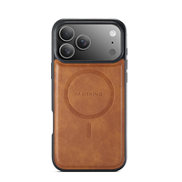 Coque de téléphone pour iPhone 18 Pro Max, chargement sans fil magnétique, effet givré, simili cuir, compatible avec iPhone 17 Air, 16 Plus, 15 Pro, 14, 13, 12