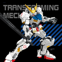 Jiestar-Jeu de blocs de construction pour enfants, 952 pièces 2 1 Mecha avion déformé Genshon Robot Barbatos modèle robotique
