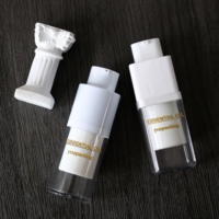 Bouteille sans air torsadée rechargeable en gros Bouteille à pompe sans air rechargeable de 15ml Bouteille sans air rechargeable de 30ml 50ml Bouteille sans air rotative sous vide pour cosmétiques