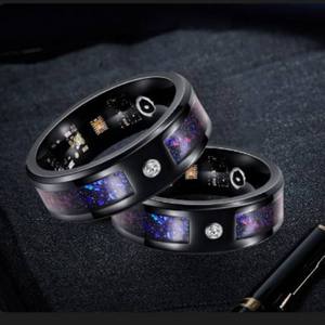 Умное кольцо <span class=keywords><strong>Ring</strong></span> Smart <span class=keywords><strong>Ring</strong></span> Ectri: водонепроницаемое, с настраиваемым экраном, управлением фото, измерением пульса и функциями для здоровья. - Product Image 2