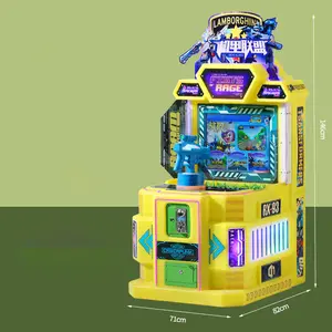 Máquina de jogos de tiro operada por moedas, máquina de corrida de arcade para crianças, máquina de jogos operada por moedas de plástico, venda imperdível