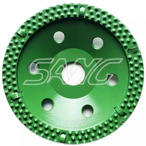 125mm 5 pouces enlevant la peinture de revêtement époxy <span class=keywords><strong>sur</strong></span> le sol en béton Pcd Diamond Cup plaque de meule - Product Image 3