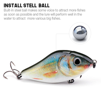 En gros 100mm 49g jerkbait pike curseur eau douce eau salée pêche au gros leurres dur appâts jerk