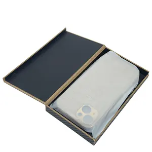 Embalagem de caixa de papel para celular, caixa de presente com logotipo personalizado e reciclável de luxo para celular