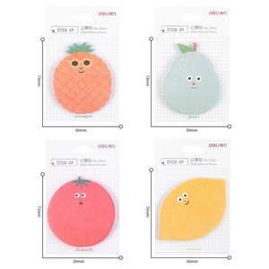 Autocollants mémo dessin animé Deli 25601, design fruits, 30 feuilles, notes autocollantes pour étudiants, rentrée scolaire - Product Image 2