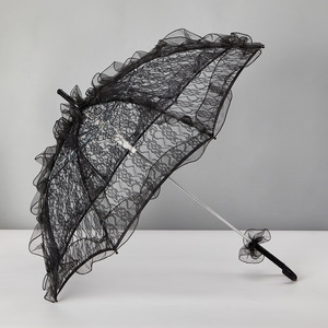 Parapluie de Mariage en Plumes, Style Européen Romantique Vintage, Brodé, pour Cérémonie de Mariage en Plein Air - Product Image 2