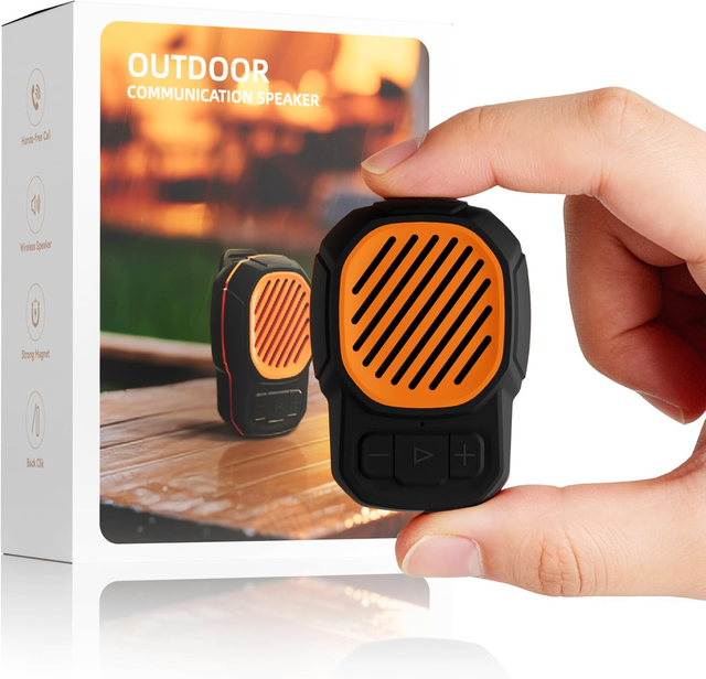 KUANGXIANG S25 Mini IPX6 Waterproof Wearable Wireless Speaker Clip-on Wireless Speaker with Built-in Mic for Hands-free Call