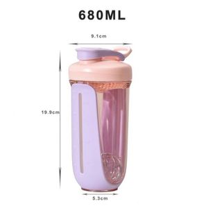 Bouteille de sport personnalisée avec logo 680 ml pour protéines, cadeaux promotionnels, shaker de gym - Product Image 4