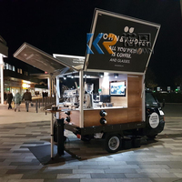 Chariot à glaces électrique en aluminium, tricycle, machine à hot-dogs, kiosque, bar à bière mobile, chariot à jus, camion de petit-déjeuner