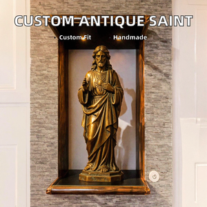 Estatua Religiosa de Resina Epoxi Pintada a Mano, Santa María Católica Cubana, Jesús, Inspirada en Hadas Hawaianas, ABSAM Feng Shui - Product Image 2