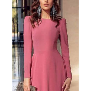 גבוהה באיכות נשים ערב שמלות נשף מקסי ארוך שרוול ערב שמלות מקסי לבוש הרשמי - Product Image 4