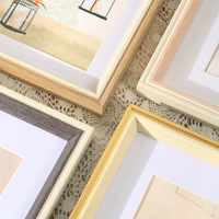 Nueva llegada regalos de estilo europeo de escritorio minimalista decoración del hogar cuadro de mesa hueco foto Marco de resina